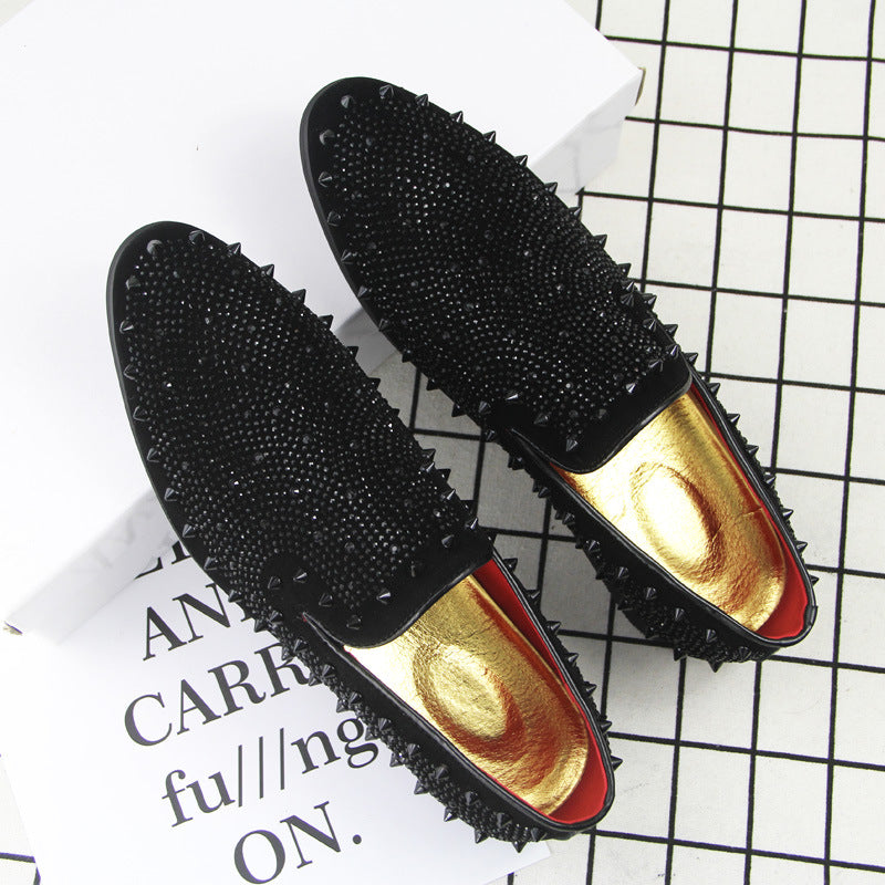 Men's Ding Rhinestone Fashion Lazy Slip On Casual Shoes