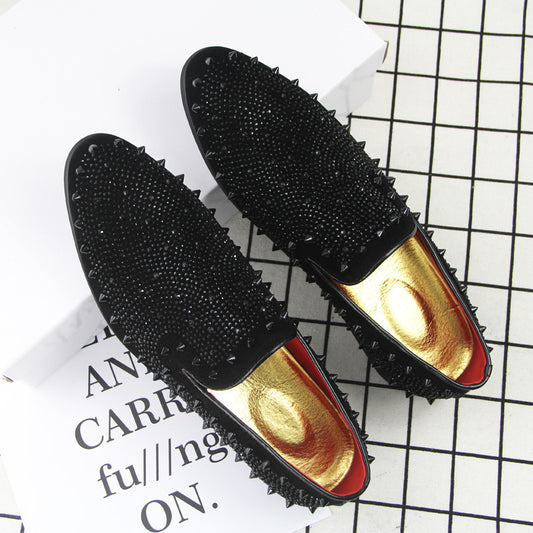 Men's Ding Rhinestone Fashion Lazy Slip On Casual Shoes