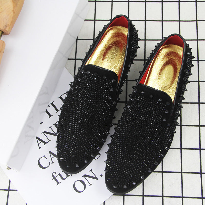 Men's Ding Rhinestone Fashion Lazy Slip On Casual Shoes