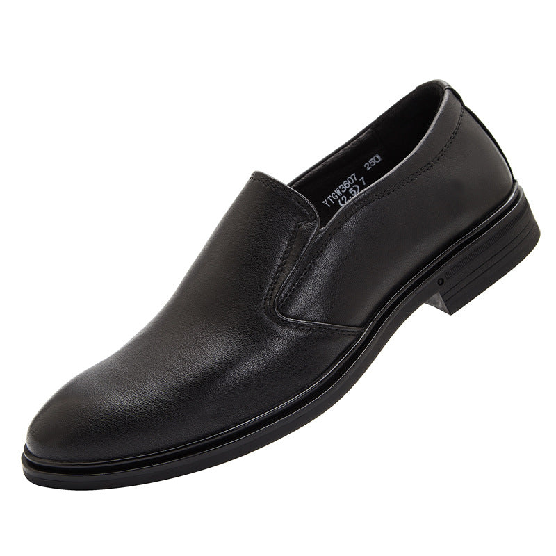Men's Four Genuine Business Low Comfortable Soft Leather Shoes