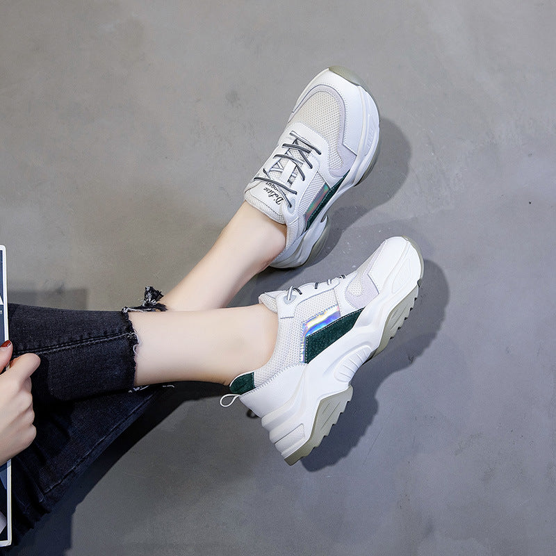 Women's Authentic Clunky Spring Shallow Mouth Thick Casual Shoes
