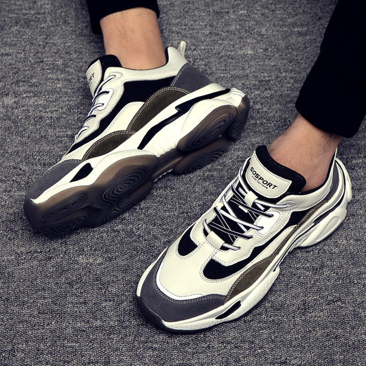 Men's Platform Dad Winter Plus Veet Breathable Sneakers