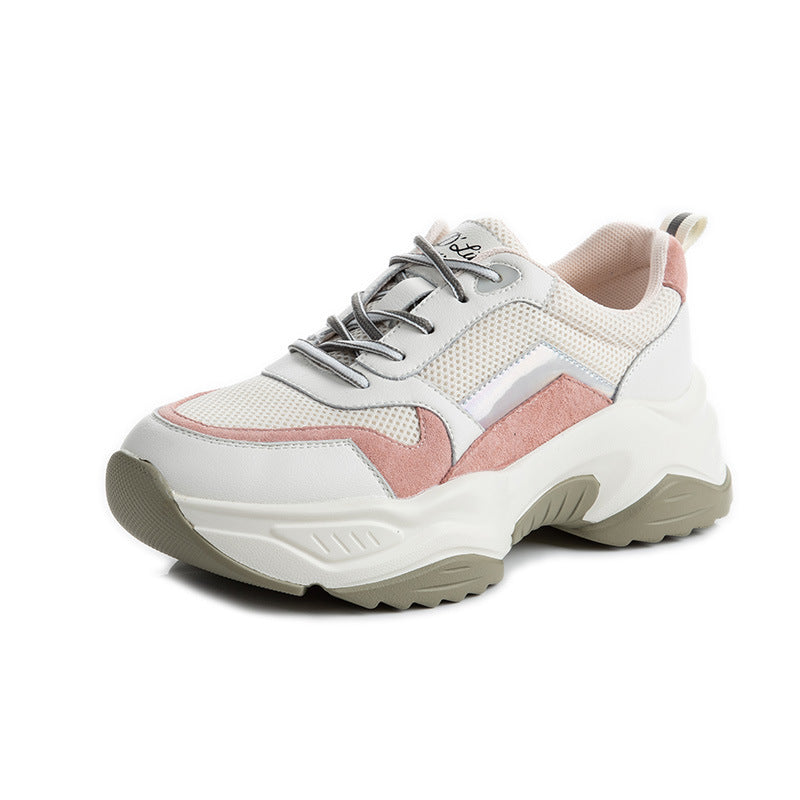 Women's Authentic Clunky Spring Shallow Mouth Thick Casual Shoes