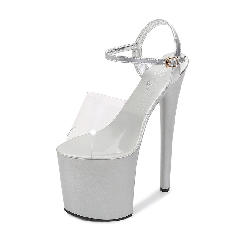 Women's Special High Furry Stiletto Sexy Waterproof Platform Slippers