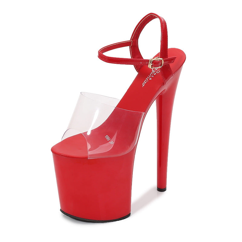 Women's Special High Furry Stiletto Sexy Waterproof Platform Slippers