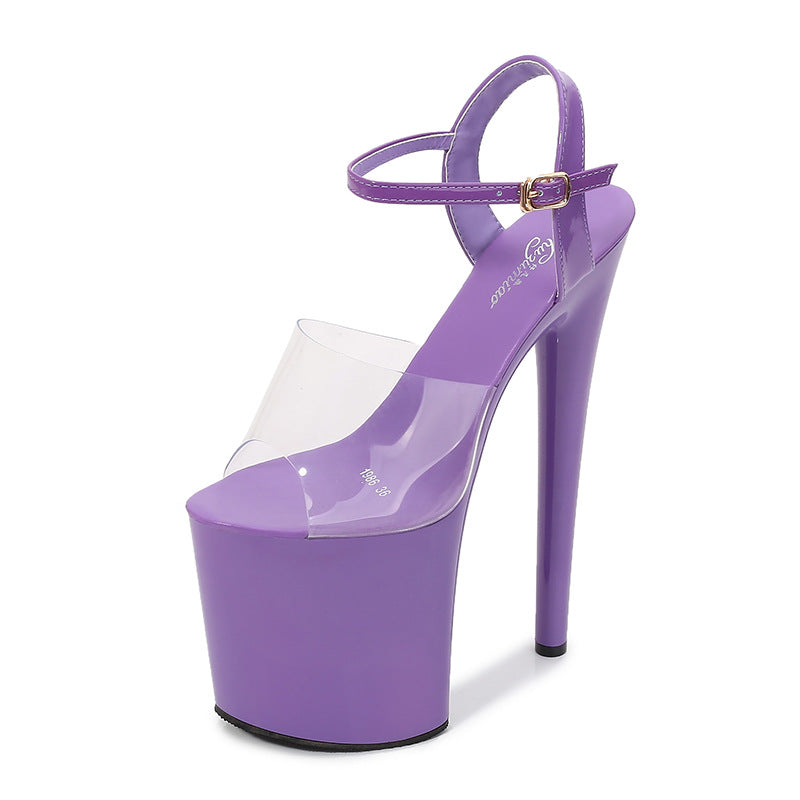 Women's Special High Furry Stiletto Sexy Waterproof Platform Slippers