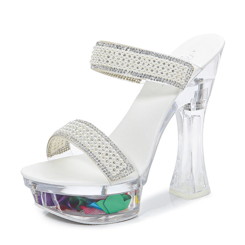 Women's Super High Chunky Summer Waterproof Platform Heels