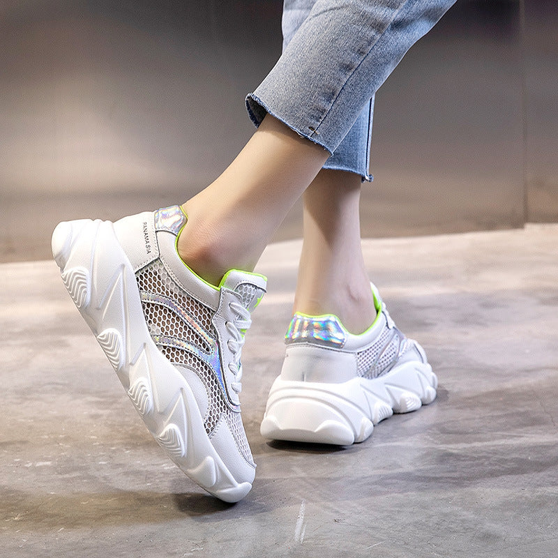 Women's Sports Breathable Daddy Tide Thick Bottom Sneakers