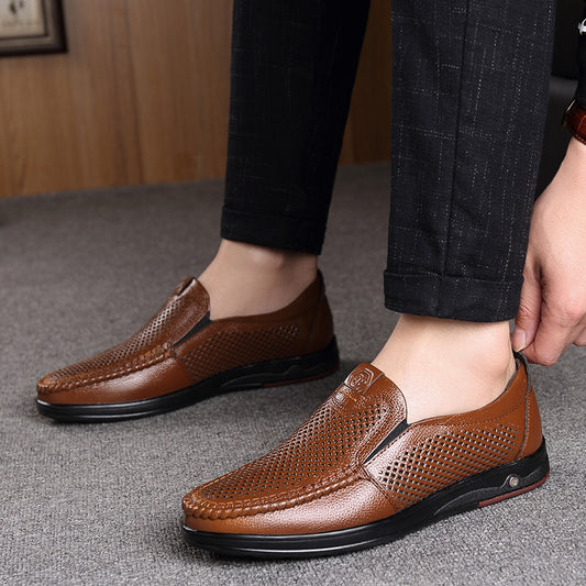 Men's Plus Size Breathable Hollow Dad Business Casual Shoes