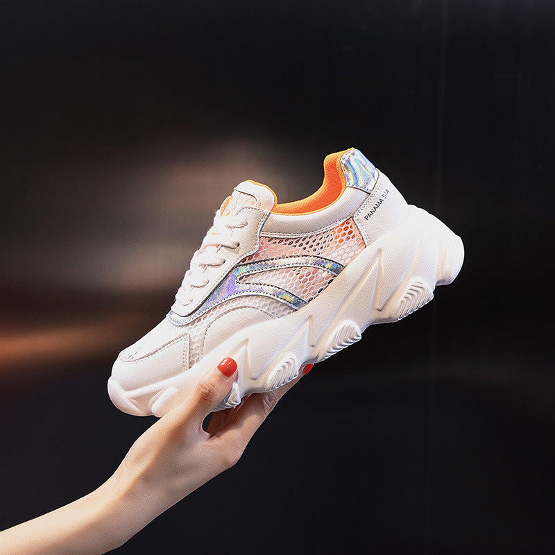 Women's Sports Breathable Daddy Tide Thick Bottom Sneakers