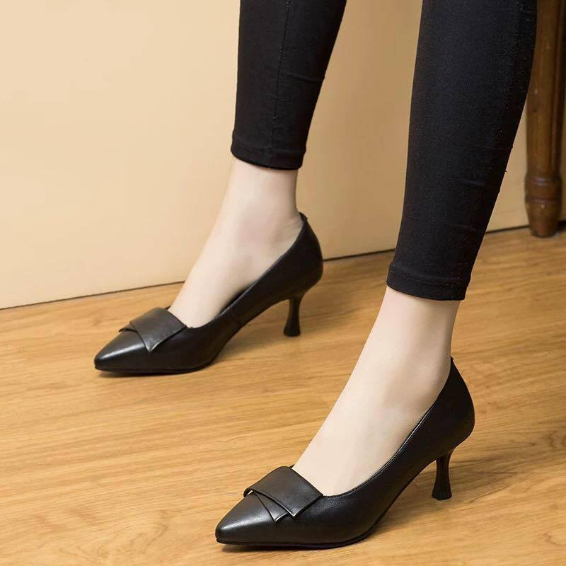 Women's Spring Pointed Toe Pumps Stiletto High Small Women's Shoes