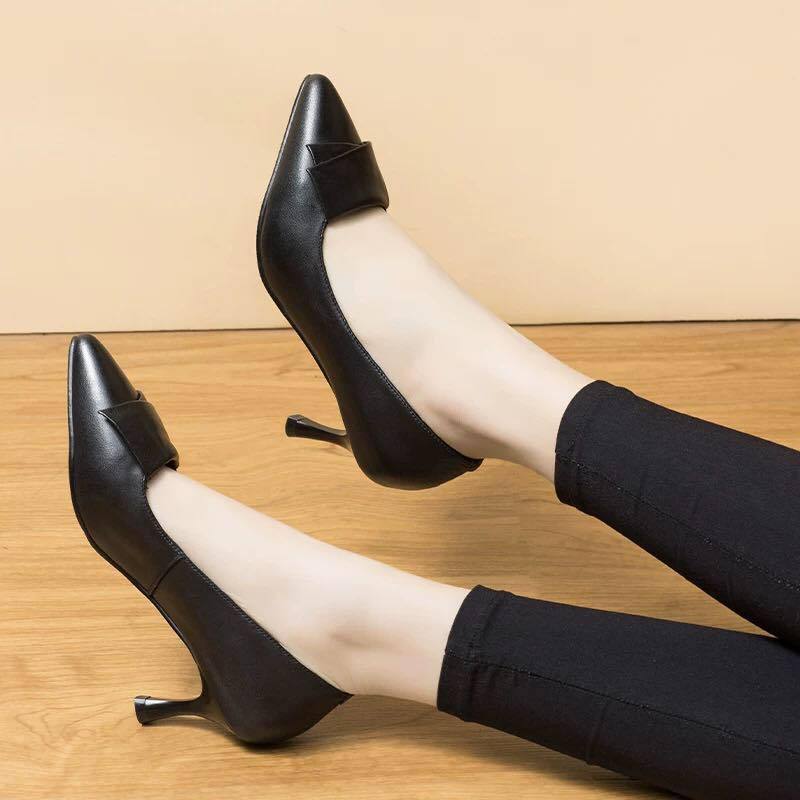Women's Spring Pointed Toe Pumps Stiletto High Small Women's Shoes