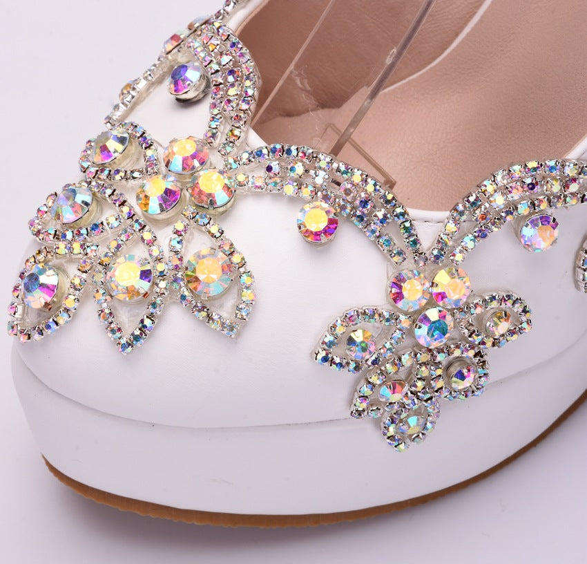Women's Beaded Tassel Wristband Wedge Plus Size Casual Shoes