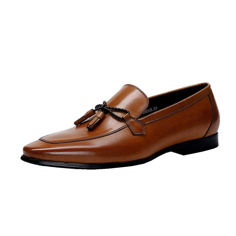 Men's Source Tassel Cowhide Plus Size Comfortable Men's Shoes