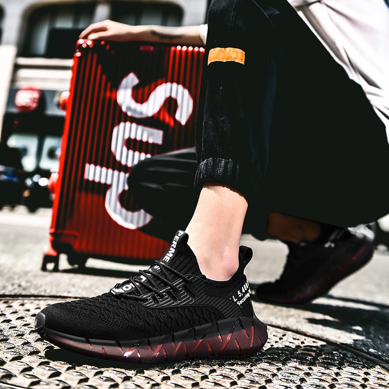 Men's Smile Welcome Breathable Adi Popcorn Bottom Sneakers