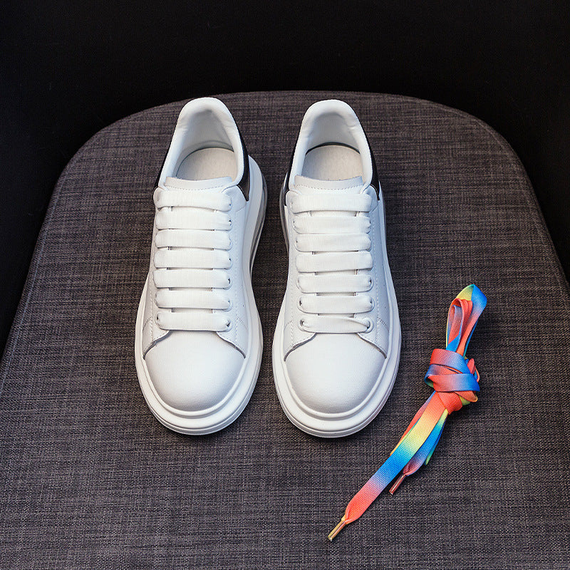 Women's Platform Air Cushion White High-grade Spring Height Increasing Fashion Korean Women's Casual Shoes