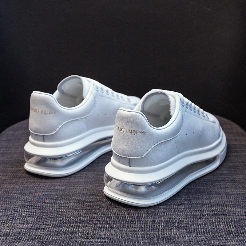 Women's Platform Air Cushion White High-grade Spring Height Increasing Fashion Korean Women's Casual Shoes
