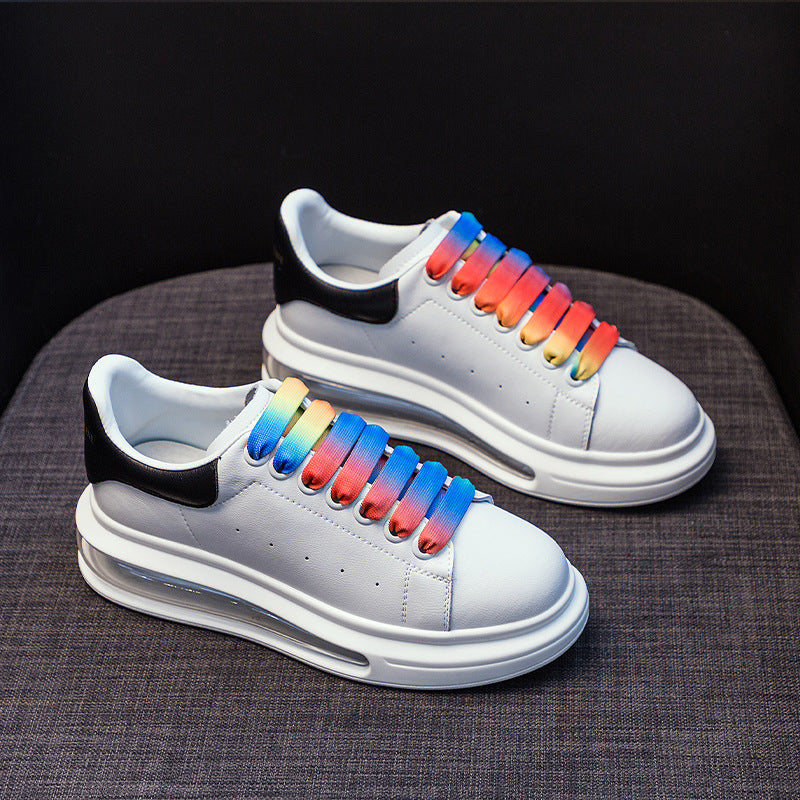Women's Platform Air Cushion White High-grade Spring Height Increasing Fashion Korean Women's Casual Shoes