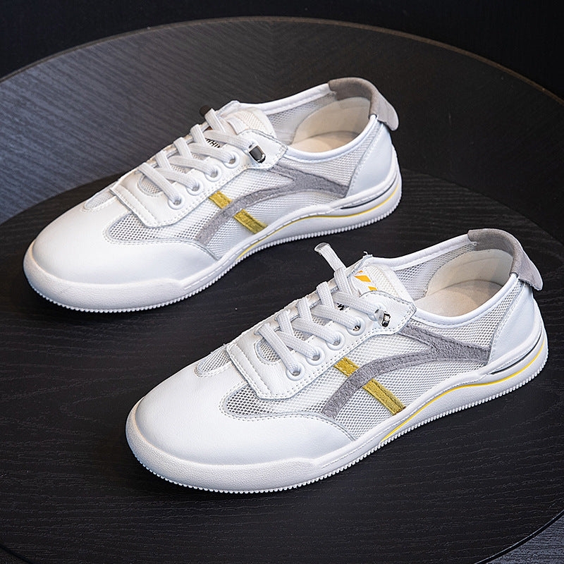 Women's White Summer Breathable Low-cut Versatile Slimming Casual Shoes