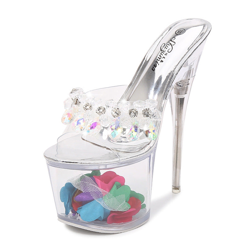 Women's Super High Stiletto Waterproof Platform For Heels