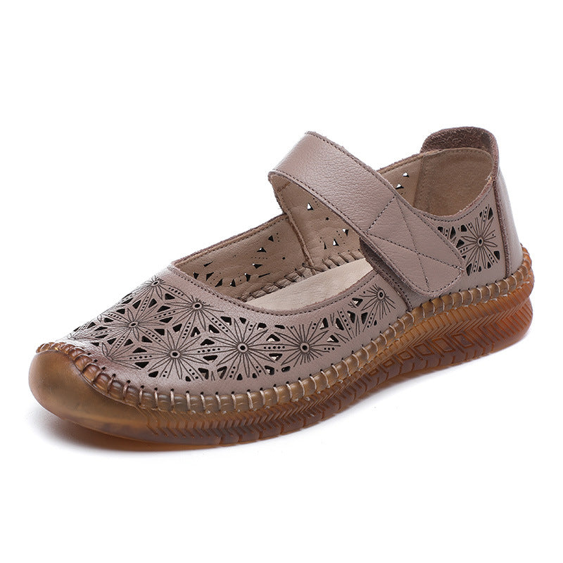 Women's Mom Summer Hollow Hole Toe Cap Sandals