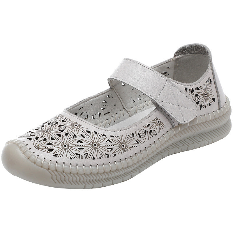 Women's Mom Summer Hollow Hole Toe Cap Sandals