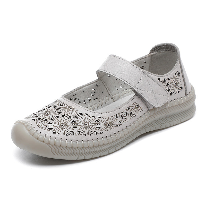 Women's Mom Summer Hollow Hole Toe Cap Sandals