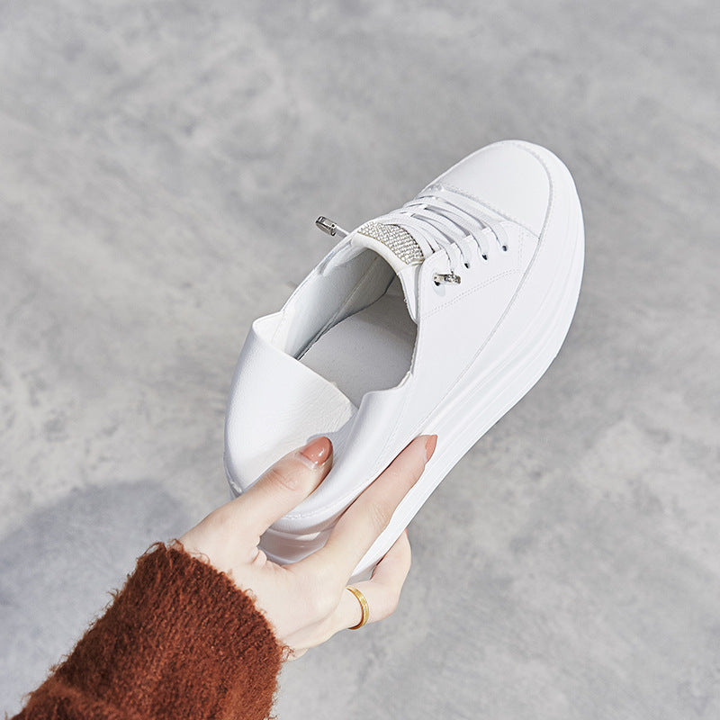 Women's Muffin Thick Bottom Breathable Small Height Sneakers