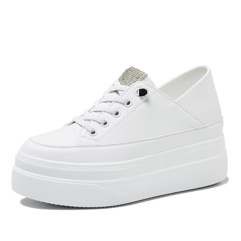 Women's Muffin Thick Bottom Breathable Small Height Sneakers