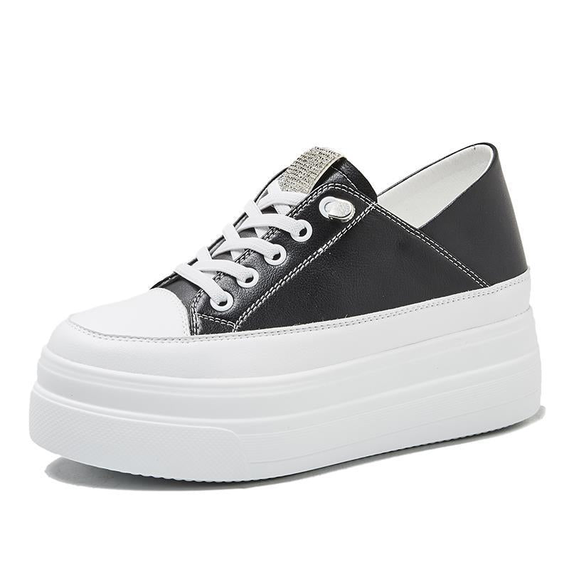 Women's Muffin Thick Bottom Breathable Small Height Sneakers