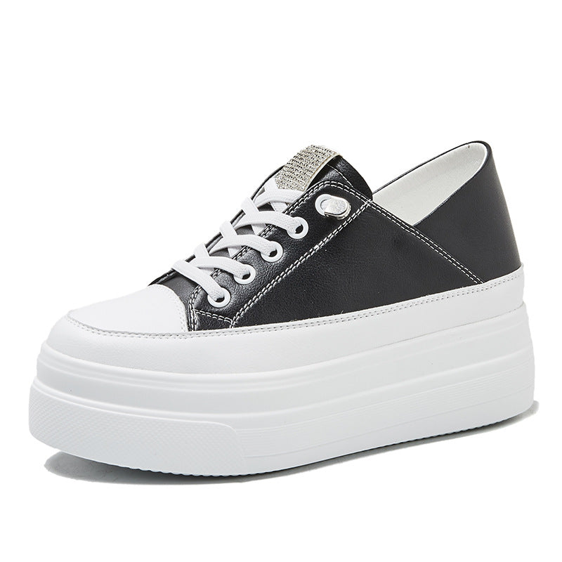 Women's Muffin Thick Bottom Breathable Small Height Sneakers