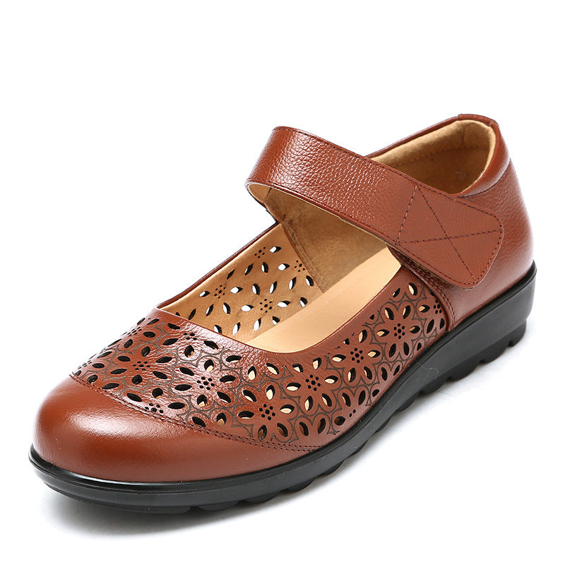 Women's Mom Summer Authentic Hollow Out Breathable Soft Sandals