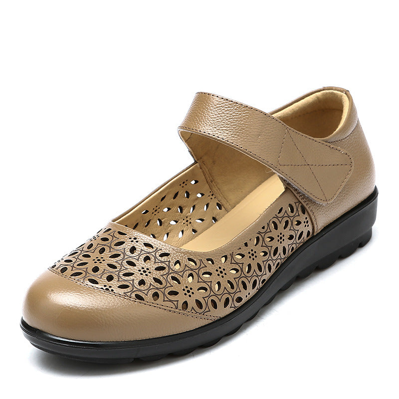 Women's Mom Summer Authentic Hollow Out Breathable Soft Sandals