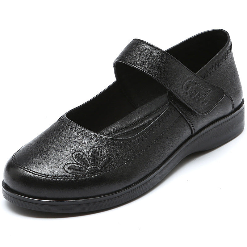 Women's & Men's Mom Genuine Soft Bottom Retro Flat Women's Shoes