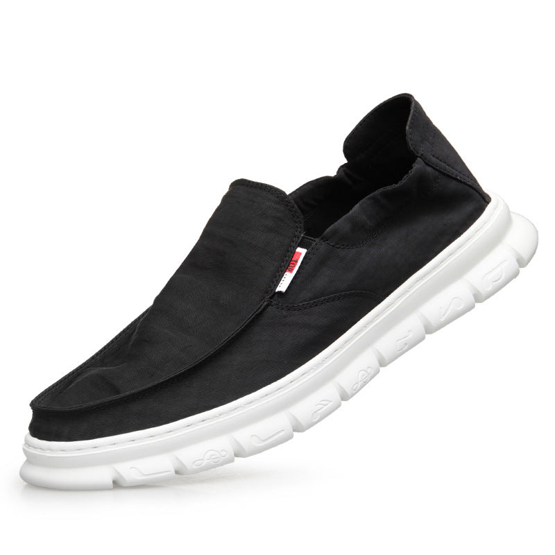 Men's Cloth Green Versatile Lightweight Soft Sole Lazy Comfortable Sneakers