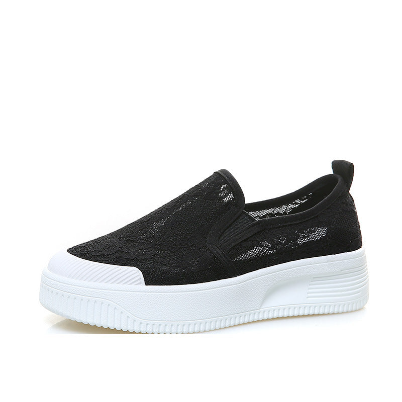 Women's Large Size Classic Style Fisherman Summer Mesh Slip-on Lazy Flat Women's Casual Shoes