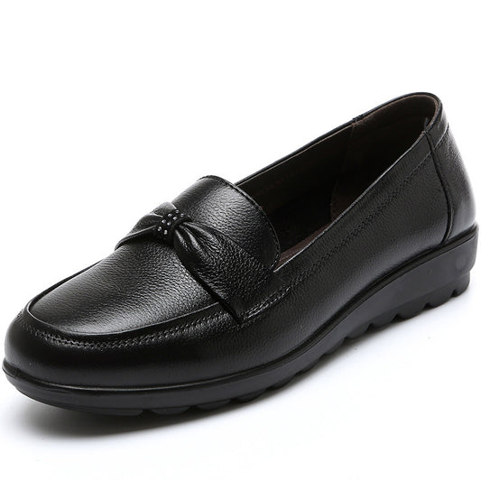 Women's Low-cut Slip-on Soft Bottom Mom Flat Casual Shoes