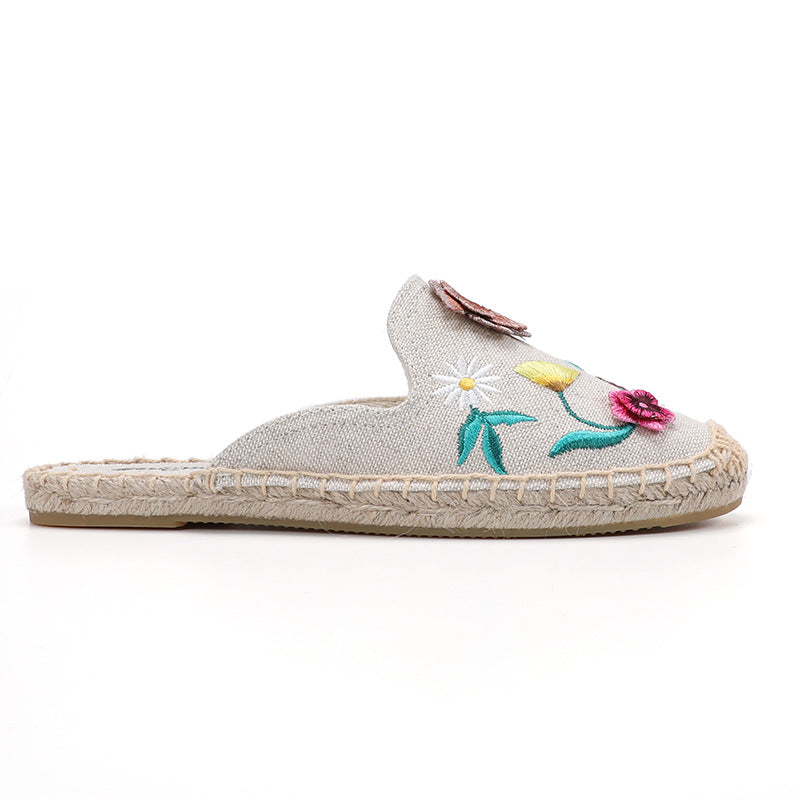 Women's Ethnic Trendy Hemp Rope Soft Bottom Summer Sandals