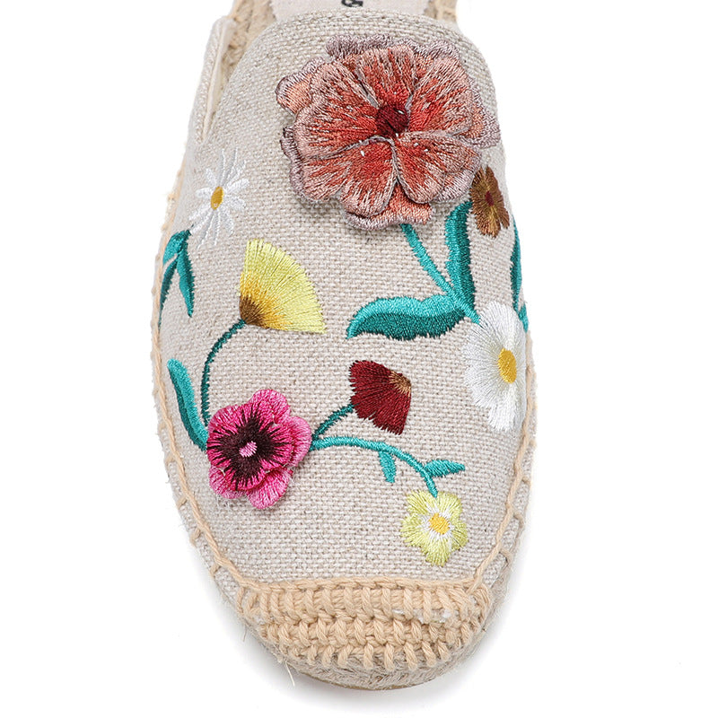 Women's Ethnic Trendy Hemp Rope Soft Bottom Summer Sandals