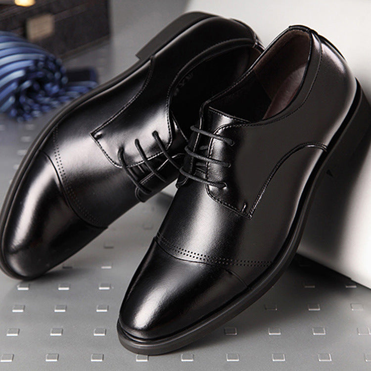 Men's Business British Professional Breathable Hollow Leather Shoes