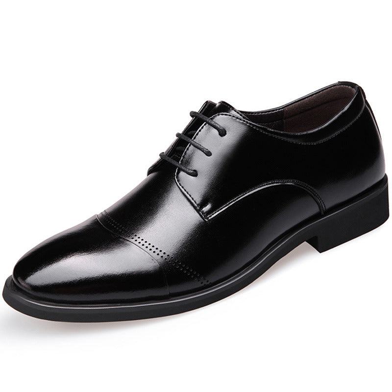 Men's Business British Professional Breathable Hollow Leather Shoes