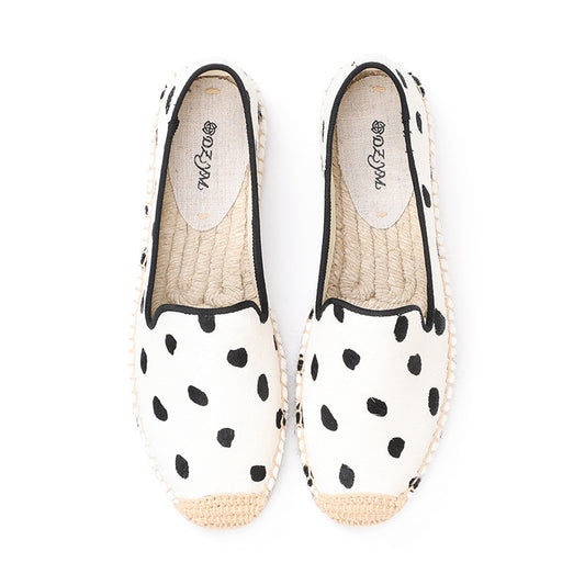 Women's Ramie Sole Fashion Slip-on Handmade Fisherman Casual Shoes