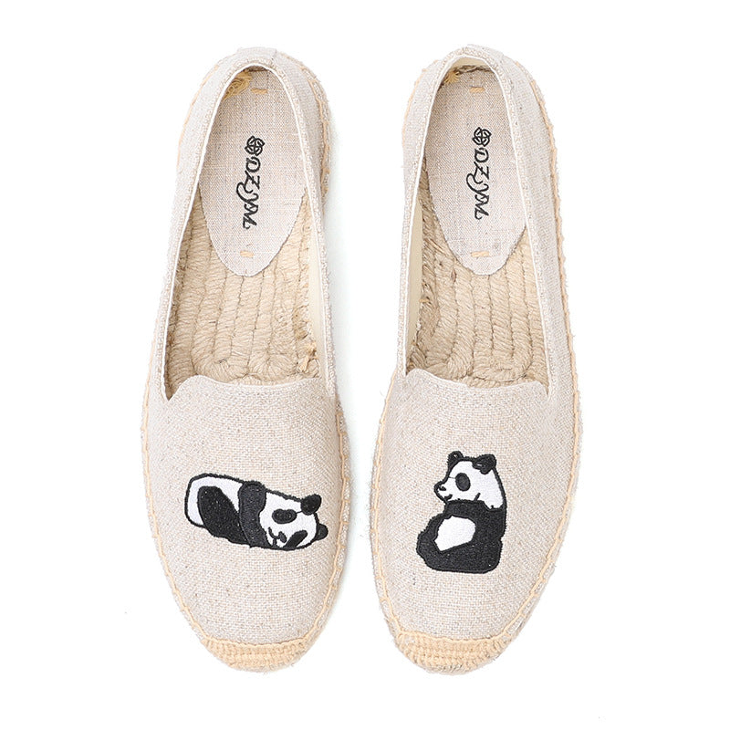 Women's Style Fisherman Spring Flat Multicolor Platform Casual Shoes