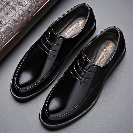 Men's Business Formal Durable Breathable Professional Security Leather Shoes
