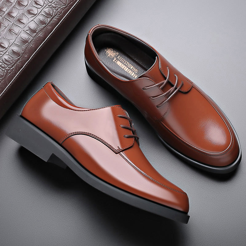 Men's Business Formal Durable Breathable Professional Security Leather Shoes