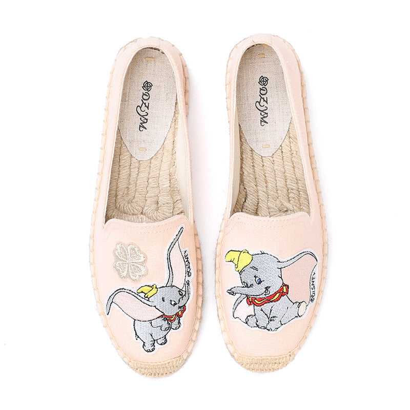 Women's Style Fisherman Spring Flat Multicolor Platform Casual Shoes