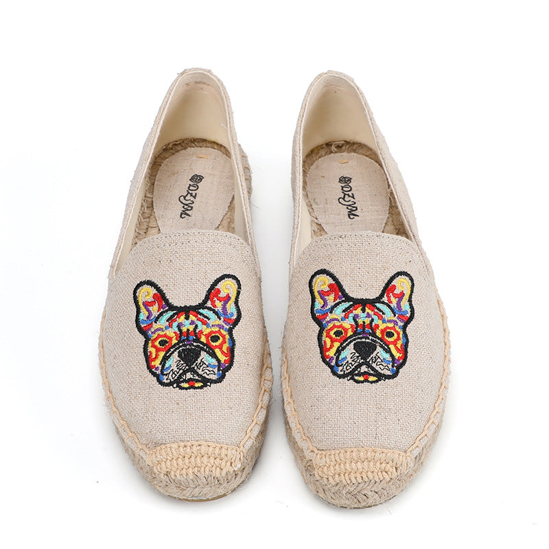 Women's Style Fisherman Spring Flat Multicolor Platform Casual Shoes