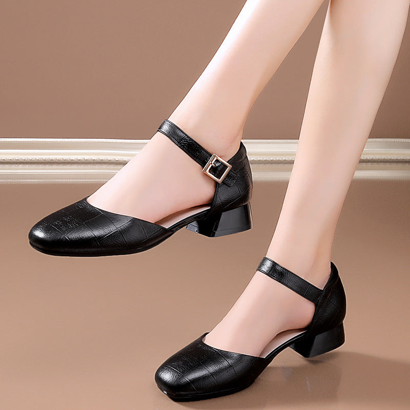 Women's Closed Toe Flat Summer Chunky Soft Sandals