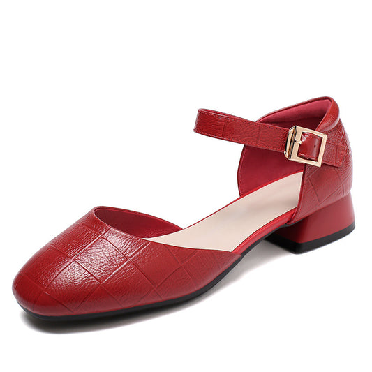 Women's Closed Toe Flat Summer Chunky Soft Sandals