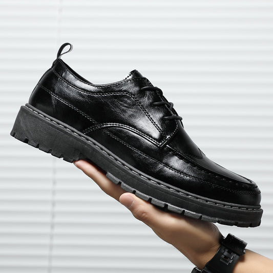 Men's Breathable Korean Style Small Business Waterproof Casual Shoes